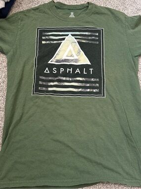 Asphalt Olive Green Graphic Short Sleeve Tee